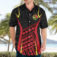 Custom Oceania Football Papua New Guinea Hawaiian Shirt Polynesian Tribal Pattern LT9 - Polynesian Pride