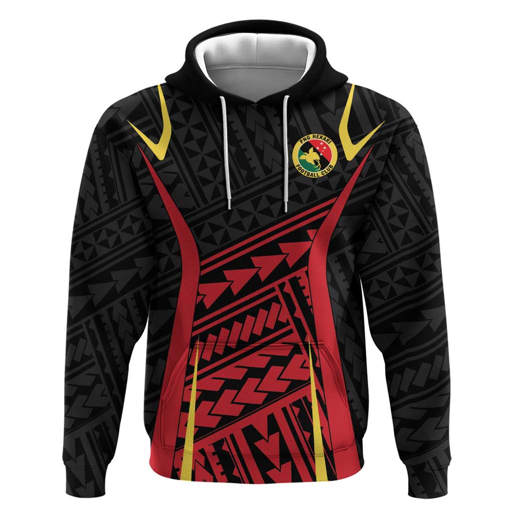 Custom Oceania Football Papua New Guinea Hoodie Polynesian Tribal Pattern LT9 Pullover Hoodie Red - Polynesian Pride