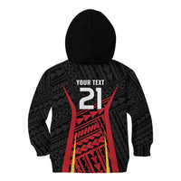 Custom Oceania Football Papua New Guinea Kid Hoodie Polynesian Tribal Pattern LT9 - Polynesian Pride