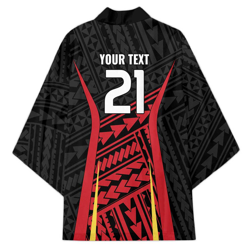 Custom Oceania Football Papua New Guinea Kimono Polynesian Tribal Pattern