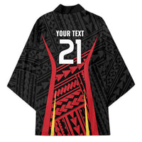 Custom Oceania Football Papua New Guinea Kimono Polynesian Tribal Pattern