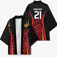 Custom Oceania Football Papua New Guinea Kimono Polynesian Tribal Pattern