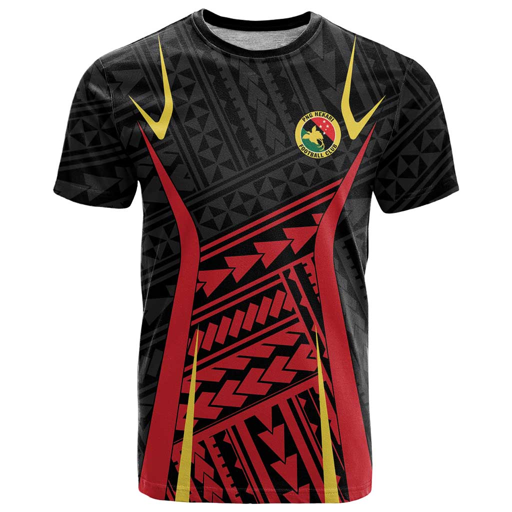 Custom Oceania Football Papua New Guinea T Shirt Polynesian Tribal Pattern