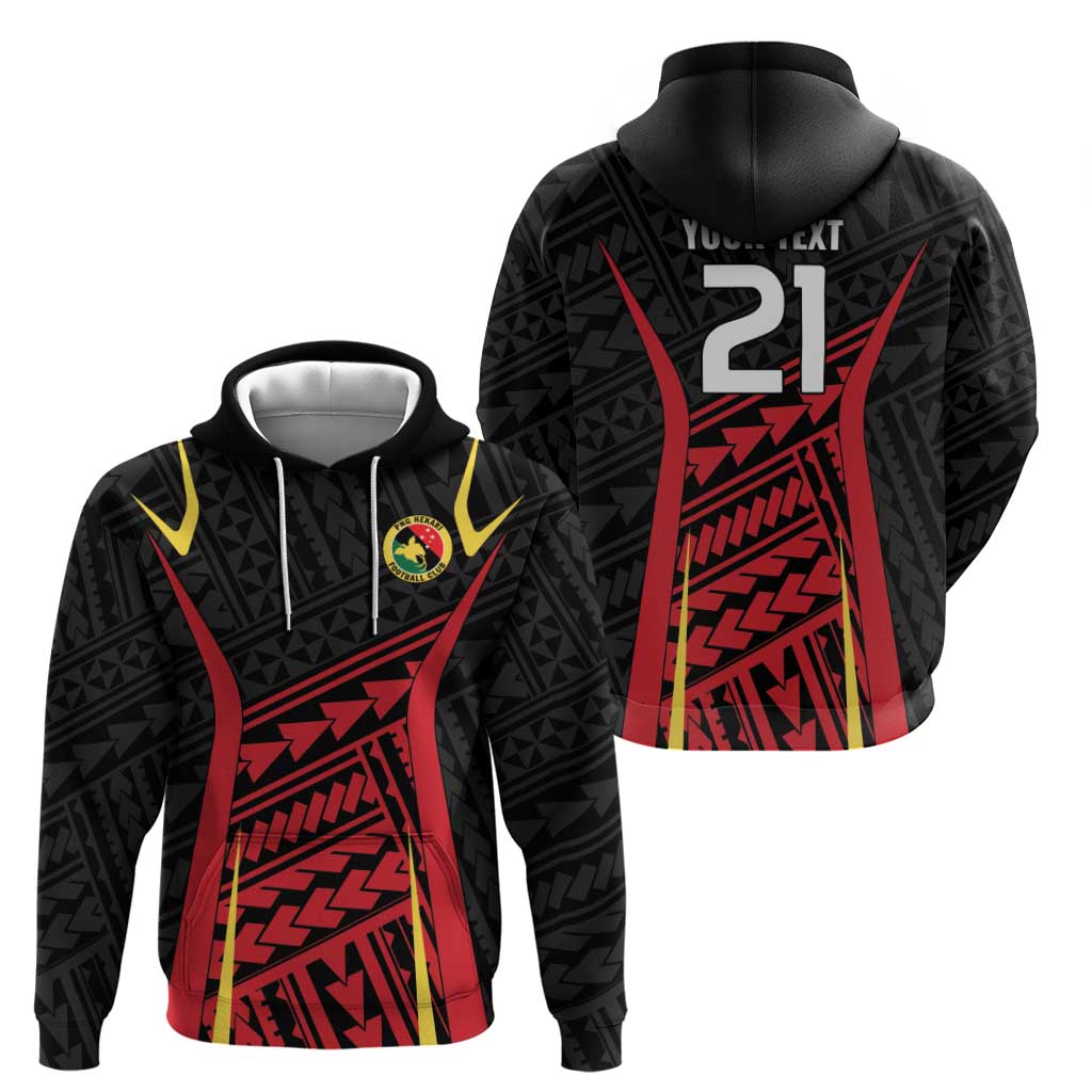 Custom Oceania Football Papua New Guinea Zip Hoodie Polynesian Tribal Pattern LT9 - Polynesian Pride