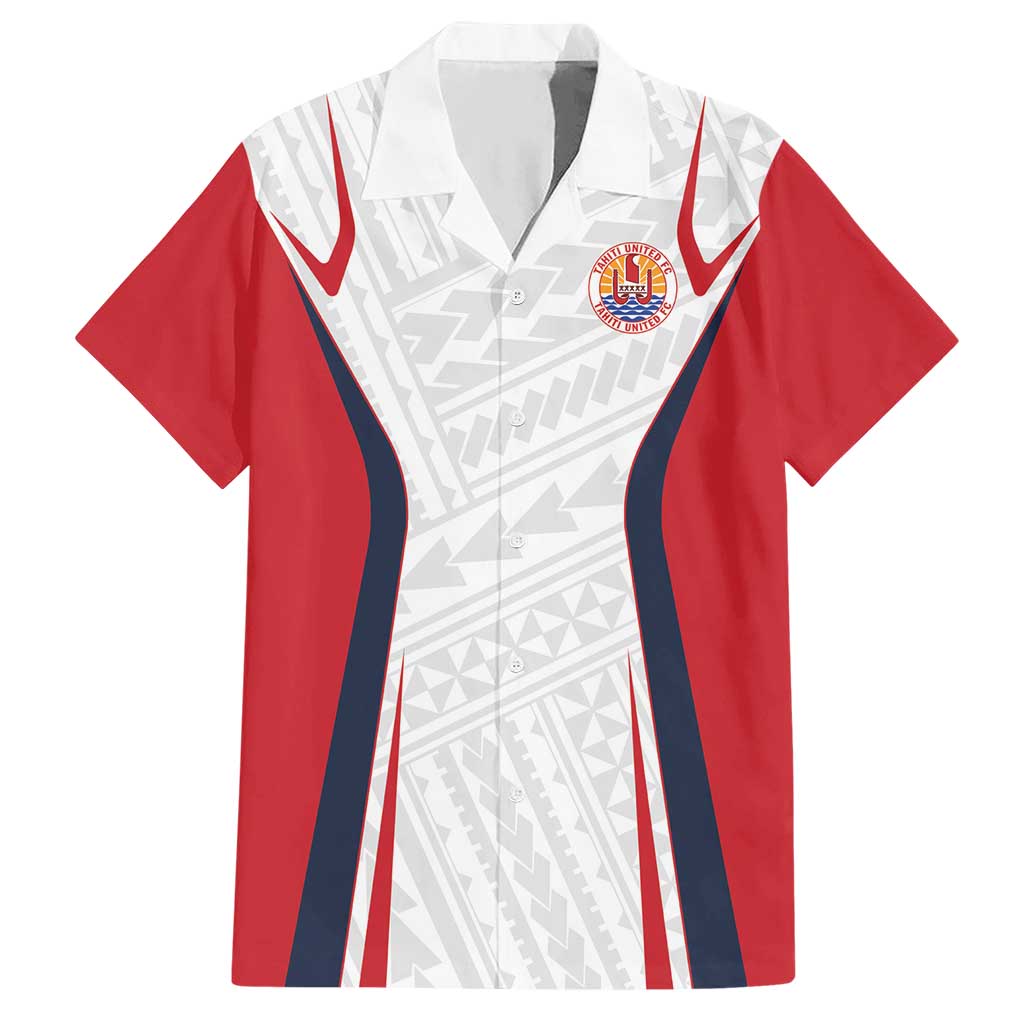 Custom Oceania Football Tahiti Hawaiian Shirt Polynesian Tribal Pattern