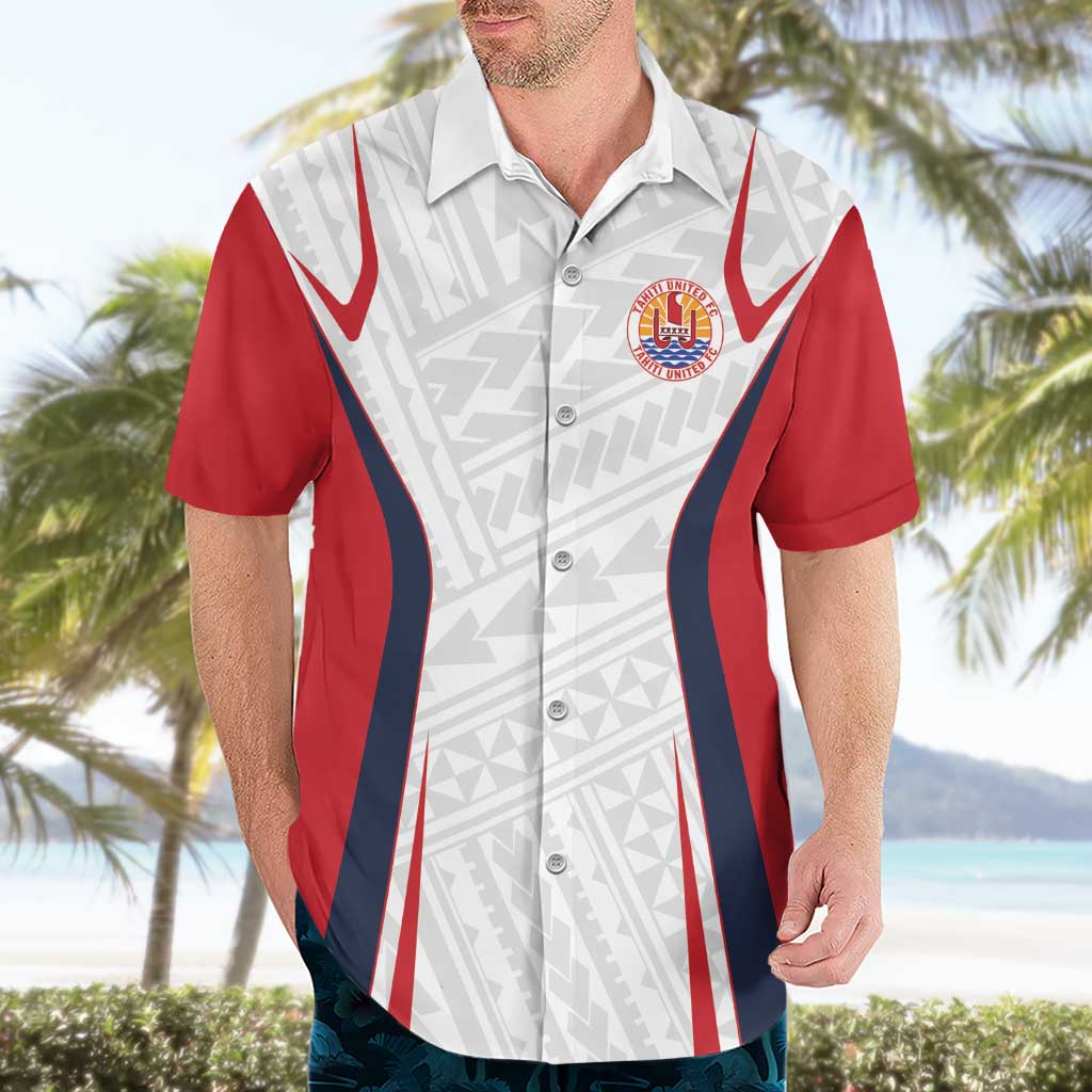 Custom Oceania Football Tahiti Hawaiian Shirt Polynesian Tribal Pattern