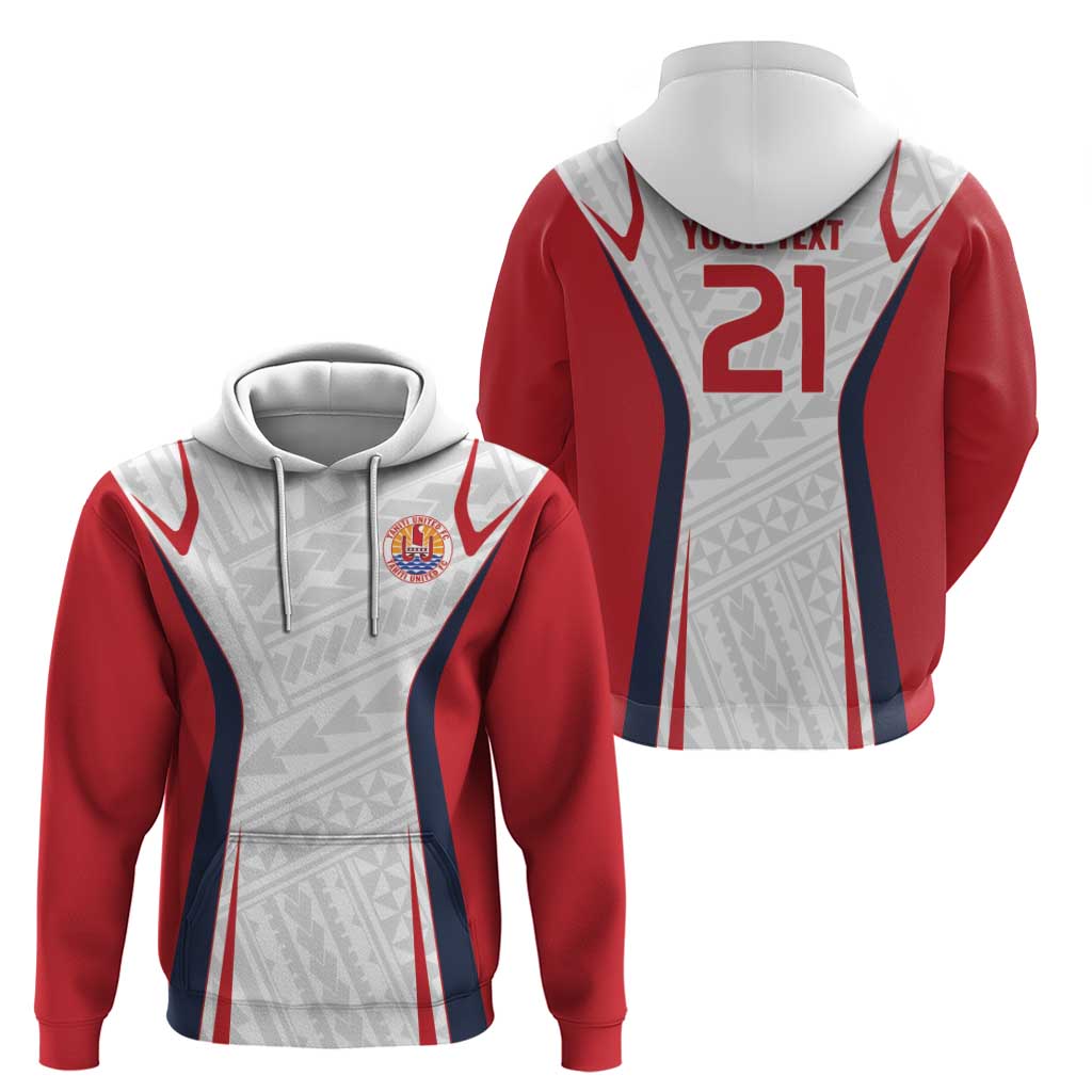 Custom Oceania Football Tahiti Zip Hoodie Polynesian Tribal Pattern LT9 - Polynesian Pride