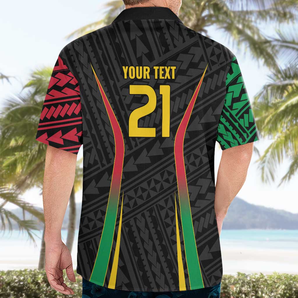 Custom Oceania Football Vanuatu Hawaiian Shirt Polynesian Tribal Pattern LT9 - Polynesian Pride