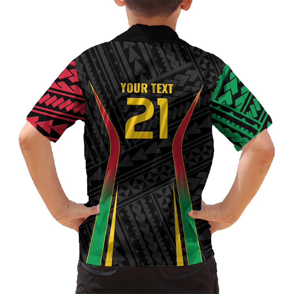 Custom Oceania Football Vanuatu Hawaiian Shirt Polynesian Tribal Pattern LT9 - Polynesian Pride