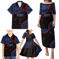 Personalized Guam 80th Anniversary Liberation Day Family Matching Puletasi and Hawaiian Shirt Guahan Basic Seal LT9 - Polynesian Pride