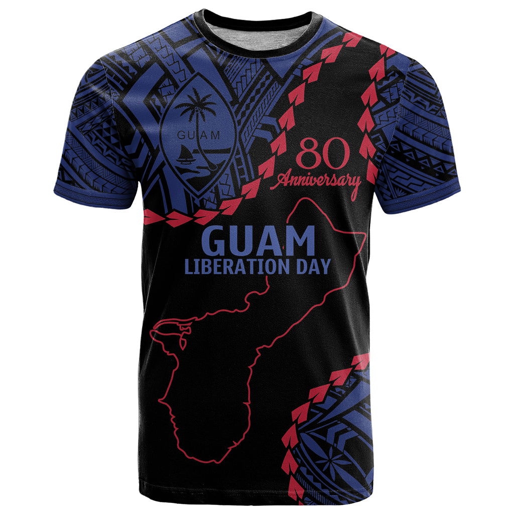 Personalized Guam 80th Anniversary Liberation Day T Shirt Guahan Basic Seal