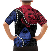 Personalized Guam 80th Anniversary Liberation Day Family Matching Mermaid Dress and Hawaiian Shirt Tano I Man Chamoru Since 1944