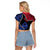 Personalized Guam 80th Anniversary Liberation Day Raglan Cropped T Shirt Tano I Man Chamoru Since 1944