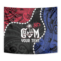Personalized Guam 80th Anniversary Liberation Day Tapestry Tano I Man Chamoru Since 1944
