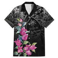 Guahan Puti Tai Nobiu Family Matching Mermaid Dress and Hawaiian Shirt Guam Bougainvillea Flower Art