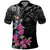 Guahan Puti Tai Nobiu Polo Shirt Guam Bougainvillea Flower Art