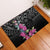 Guahan Puti Tai Nobiu Rubber Doormat Guam Bougainvillea Flower Art