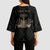 Personalized Haiti First Black Republic Kimono Sleeve Blouse Negre Marron With Map And Flag - Polynesian Pride