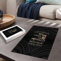 Personalized Haiti First Black Republic Puzzle Negre Marron With Map And Flag LT9 - Polynesian Pride