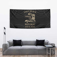Personalized Haiti First Black Republic Tapestry Negre Marron With Map And Flag LT9 - Polynesian Pride