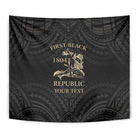 Personalized Haiti First Black Republic Tapestry Negre Marron With Map And Flag LT9 - Polynesian Pride
