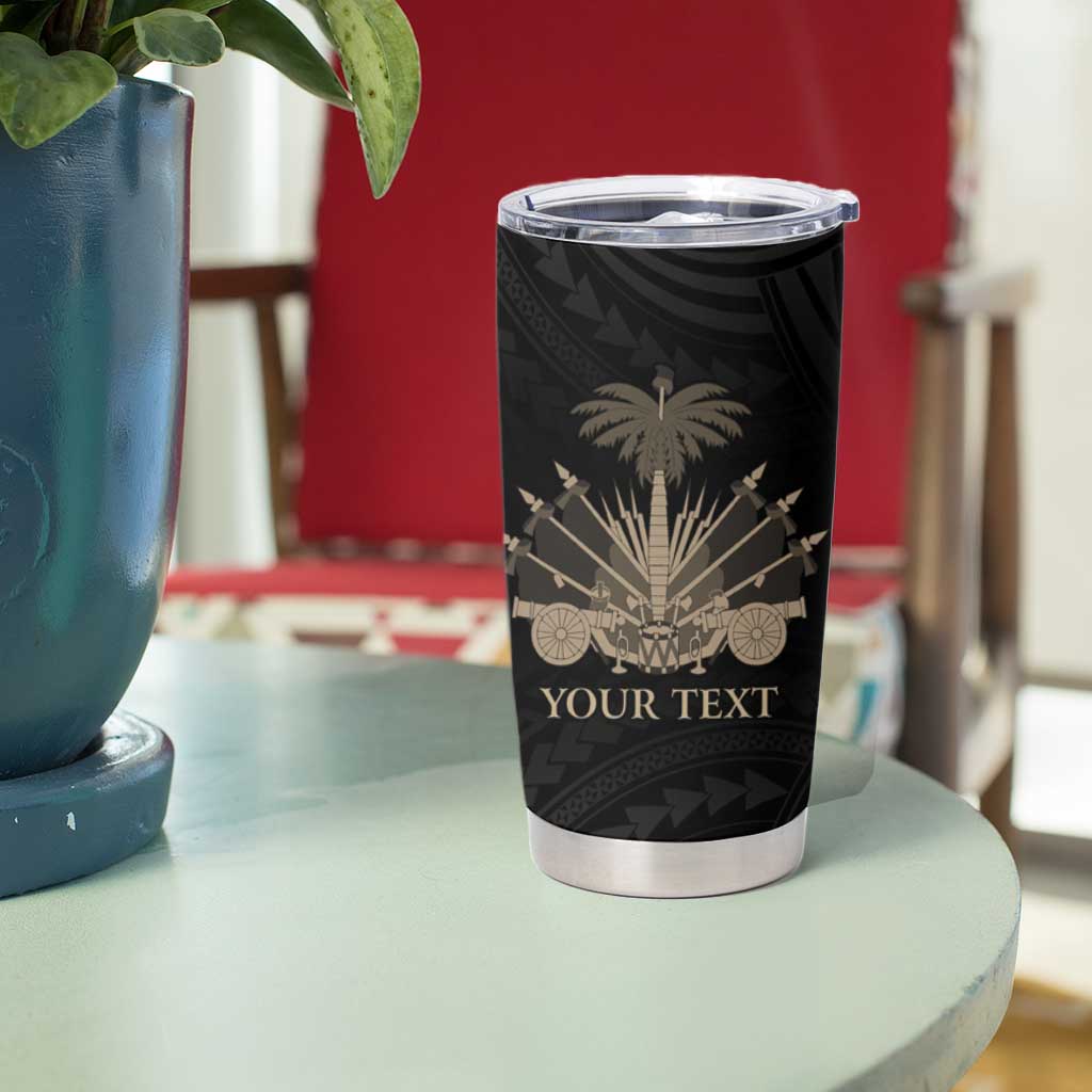 Personalized Haiti First Black Republic Tumbler Cup Negre Marron With Map And Flag LT9 - Polynesian Pride