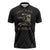 Personalized Haiti First Black Republic Zipper Polo Shirt Negre Marron With Map And Flag - Polynesian Pride
