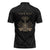 Personalized Haiti First Black Republic Zipper Polo Shirt Negre Marron With Map And Flag - Polynesian Pride