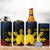 Personalized Philippines 4 in 1 Can Cooler Tumbler Polynesian Tribal Tattoo with Filipino Flag Motif