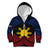 Personalized Philippines Kid Hoodie Polynesian Tribal Tattoo with Filipino Flag Motif