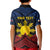 Personalized Philippines Kid Polo Shirt Polynesian Tribal Tattoo with Filipino Flag Motif