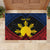 Personalized Philippines Rubber Doormat Polynesian Tribal Tattoo with Filipino Flag Motif