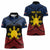 Personalized Philippines Women Polo Shirt Polynesian Tribal Tattoo with Filipino Flag Motif