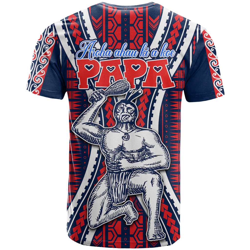 Aotearoa Fathers Day Gift For Dad T Shirt Arohaau Ki A Koe Papa Maori Style Pattern LT9 - Polynesian Pride