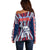Personalised Aotearoa Father's Day Gift For Dad Off Shoulder Sweater Aroha Ahau Ki A Koe Papa - Maori Style Pattern LT9 - Polynesian Pride