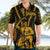 Aotearoa Father's Day Gift For Dad Hawaiian Shirt Aroha Ahau Ki A Koe Papa - Gold Maori Style Pattern LT9 - Polynesian Pride