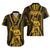 Personalised Aotearoa Father's Day Gift For Dad Hawaiian Shirt Aroha Ahau Ki A Koe Papa - Gold Maori Style Pattern LT9 - Polynesian Pride