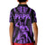 Maori Fathers Day New Zealand Kid Polo Shirt Aroha Ahau Ki A Koe Papa - Purple LT9 - Polynesian Pride