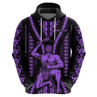 Custom Maori Fathers Day New Zealand Hoodie Aroha Ahau Ki A Koe Papa Purple LT9 - Polynesian Pride