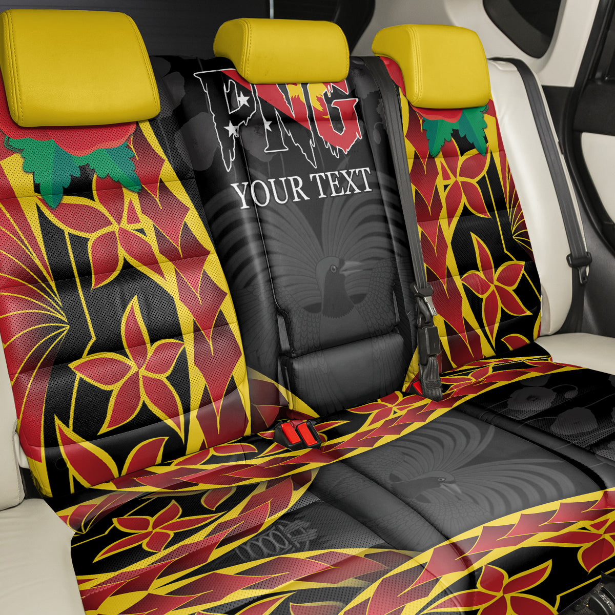 Personalised Papua New Guinea Remembrance Day Back Car Seat Cover