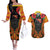 Personalised Papua New Guinea Remembrance Day Couples Matching Off The Shoulder Long Sleeve Dress and Hawaiian Shirt