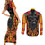 Personalised Papua New Guinea Remembrance Day Couples Matching Short Sleeve Bodycon Dress and Long Sleeve Button Shirt