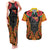 Personalised Papua New Guinea Remembrance Day Couples Matching Tank Maxi Dress and Hawaiian Shirt