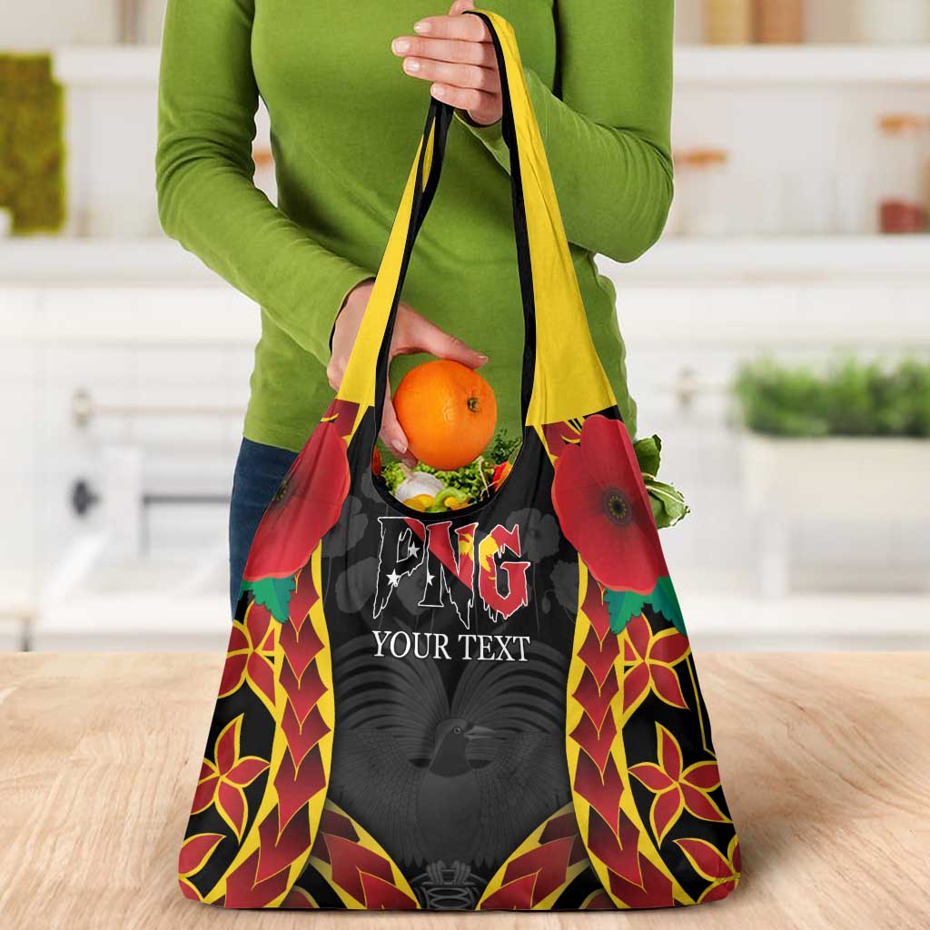 Personalised Papua New Guinea Remembrance Day Grocery Bag