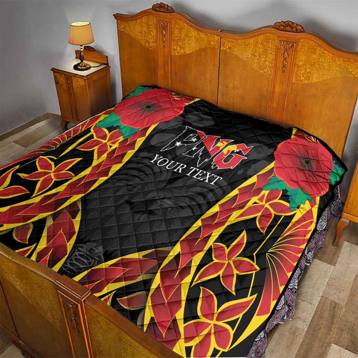 Personalised Papua New Guinea Remembrance Day Quilt