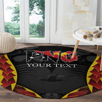 Personalised Papua New Guinea Remembrance Day Round Carpet LT9 - Polynesian Pride