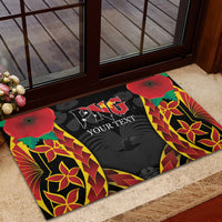 Personalised Papua New Guinea Remembrance Day Rubber Doormat