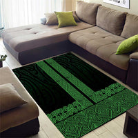 New Zealand Maori Kowhaiwhai Area Rug Kakariki Maui and Mangopare