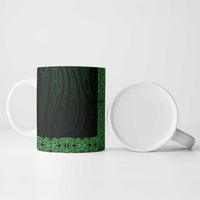 New Zealand Maori Kowhaiwhai Ceramic Mug Kakariki Maui and Mangopare - Polynesian Pride