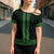 New Zealand Maori Kowhaiwhai Cross Shoulder Shirt Kakariki Maui and Mangopare - Polynesian Pride